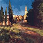 Philip Craig Canvas Paintings - Pathway to the Villa